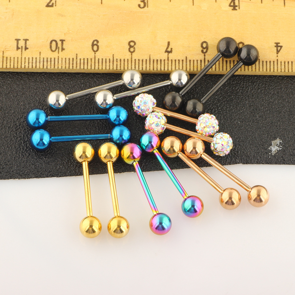 Pointed titanium steel lip stud product view