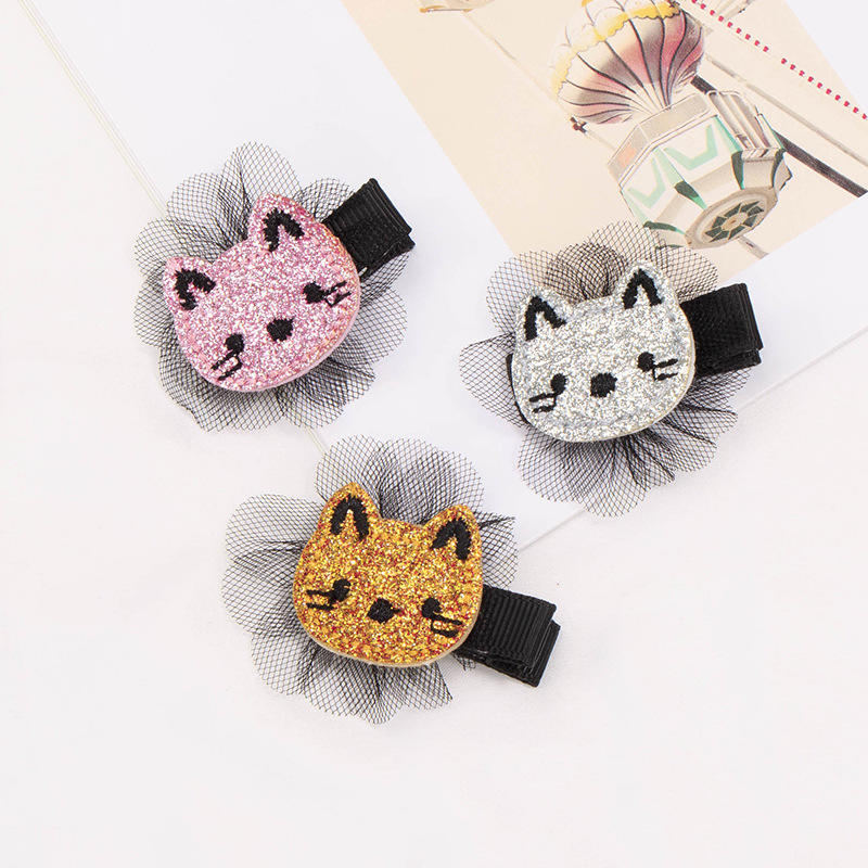 Cartoon Style Animal Cloth Sequins Hair Clip display picture 4