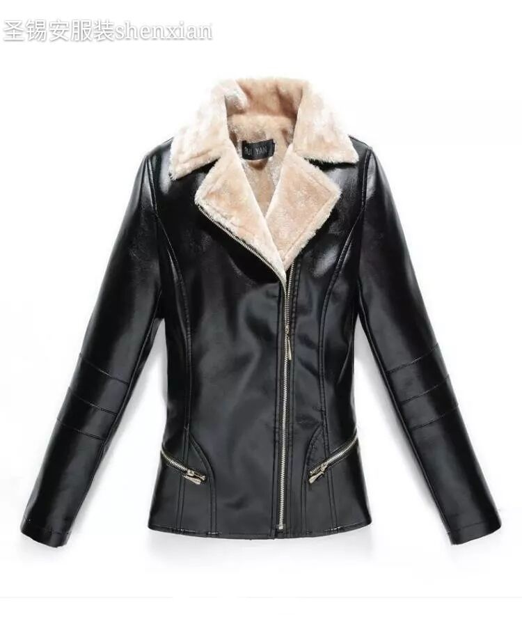 Veste cuir femme en PU - Ref 3447612 Image 4