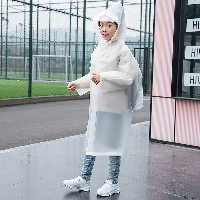 Children's raincoat jacket long full body poncho Boys Girls kindergarten baby children primary school students with schoolbag