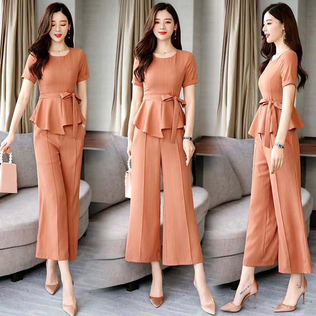 Summer Broad-legged Pants Suit Fashion Broad-legged Pants