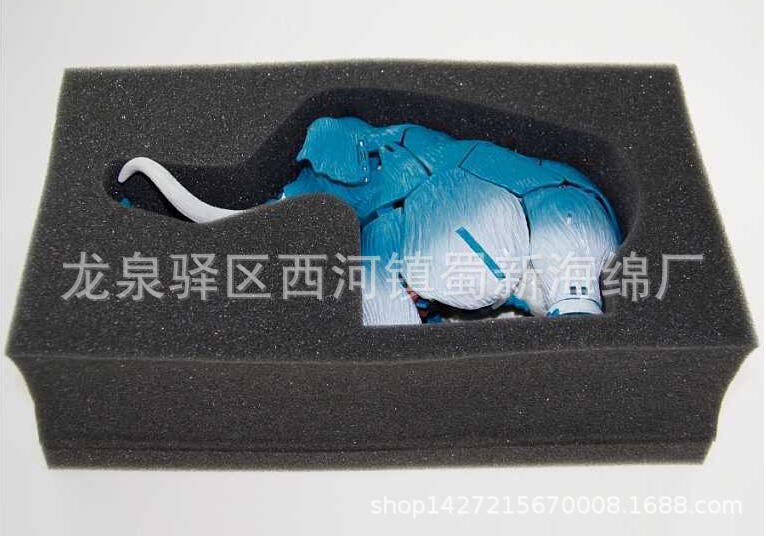 厂家直销黑色高密度海绵泡沫/工具成型异形防震包装海绵