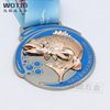 Manufacturer produces zinc alloy 3D three -dimensional metal dual -plated medals for sports sports finishing medals