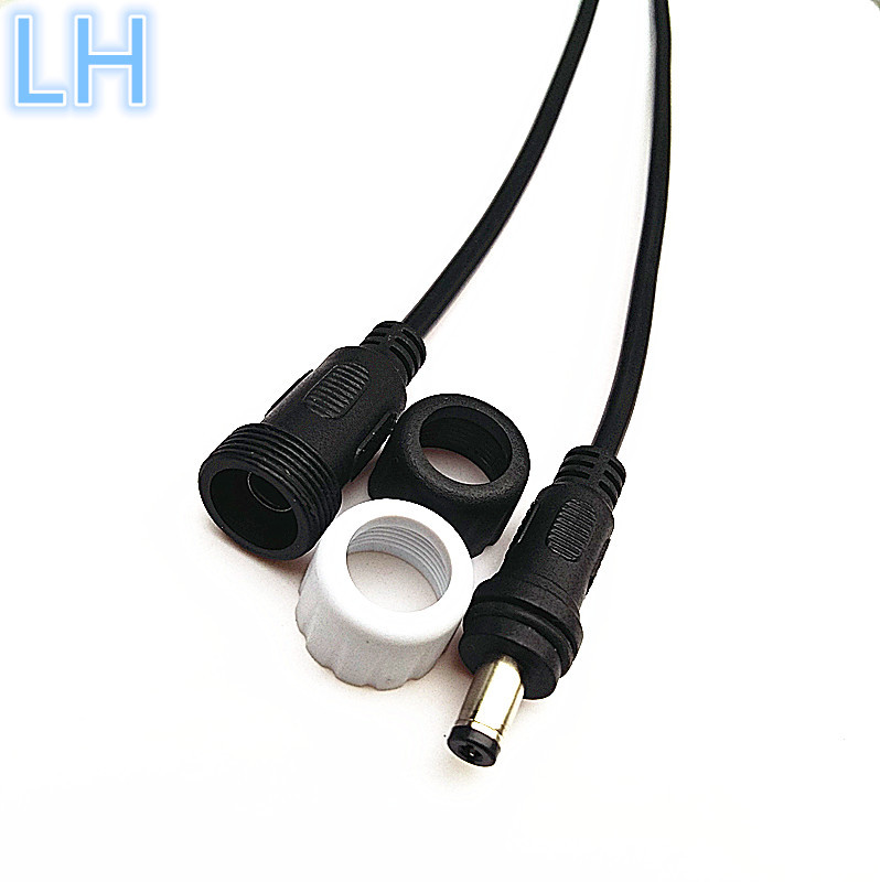 供应防水DC公母线 2*0.5平方DC线 5.5*2.1防水插头线