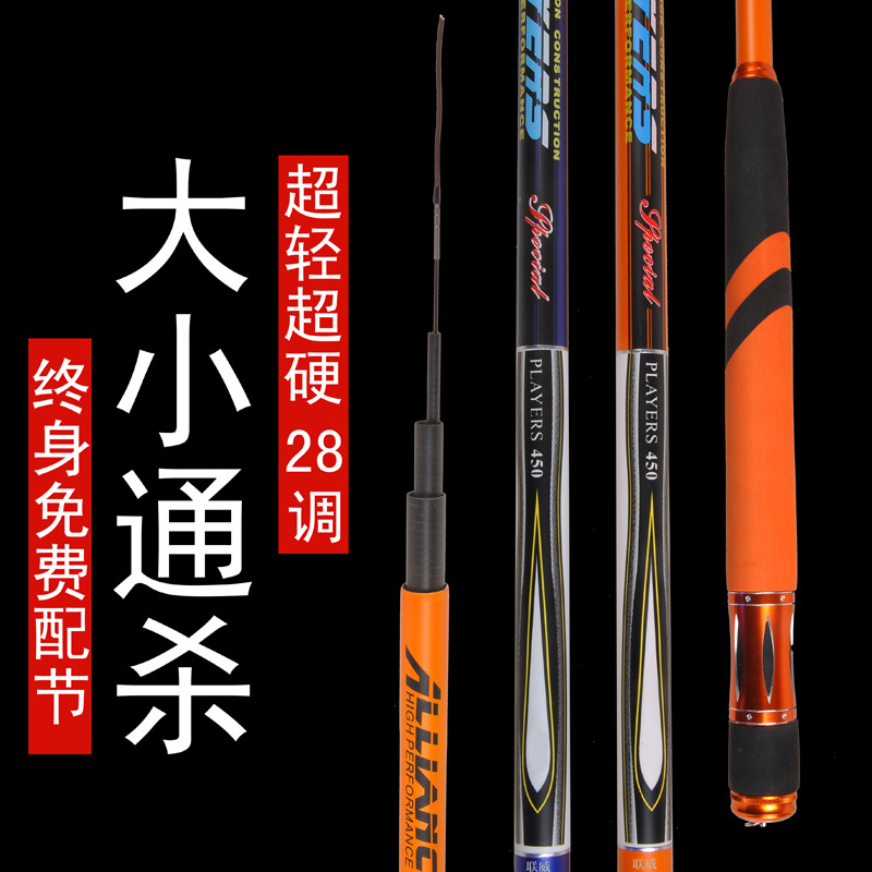 Physical store Availability Fishing rod Ultralight Superhard 28 Tuning rod 3.6-8.1 Long Day Fishing rod Manufactor Source of goods