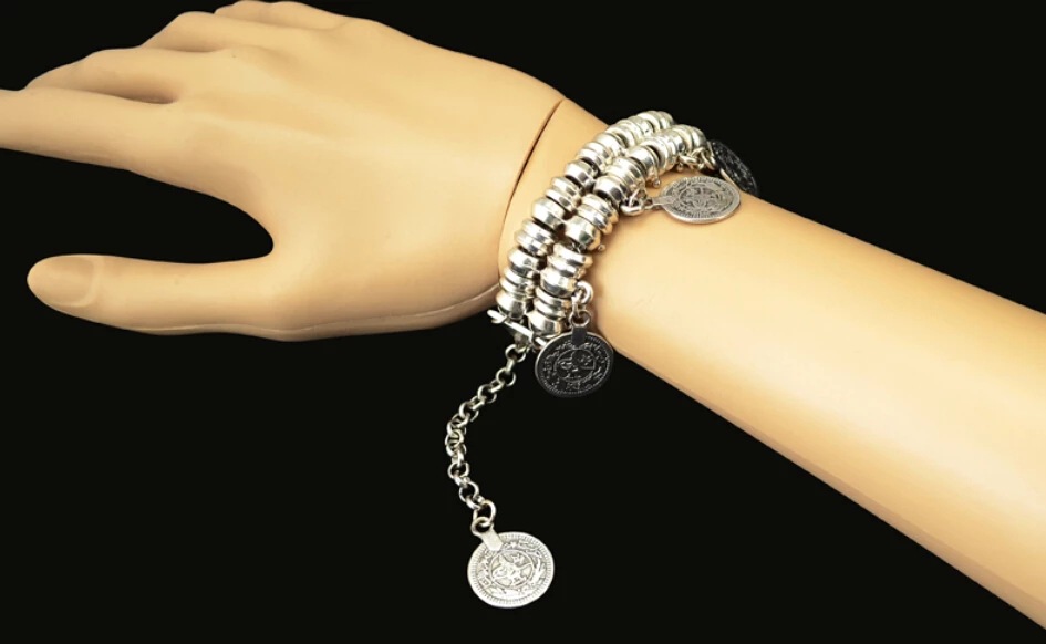 Ethnic Style Coins Alloy Charm Plating Women's Bracelets display picture 2