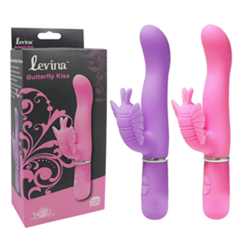 Afra Haochi Butterfly Kiss 30 Frequency Dual Madake Vibration Silicon Massage Stick Женское мастурбационное оборудование