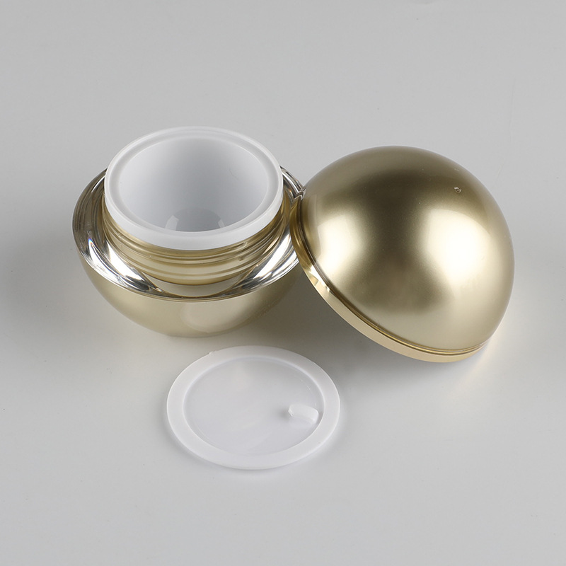 15g bola de oro botella de crema acrílica cosmética sub-caja de embalaje botella pequeña caja de crema facial en stock