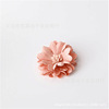 Cloth, hairgrip handmade from pearl, brooch, flowered