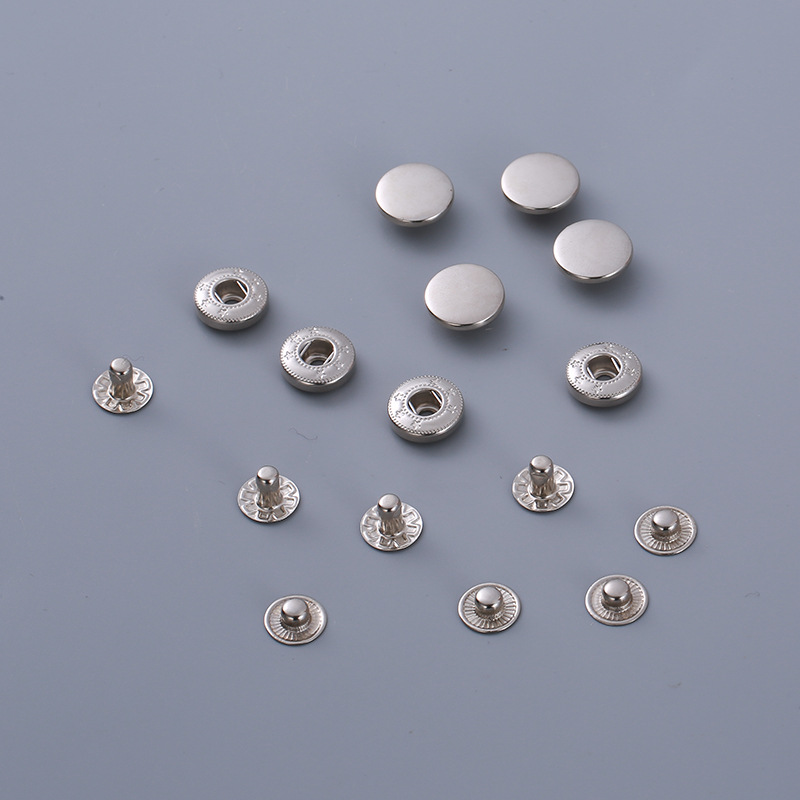 厂商直供金属服装辅铜暗扣定做不锈钢金属圆形按扣揿钮可定制|ms