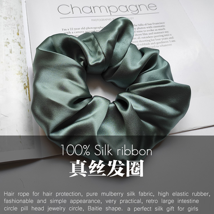 MAC010 Hijab Scrunchies silk hair ribbon from Mariam's Collection9