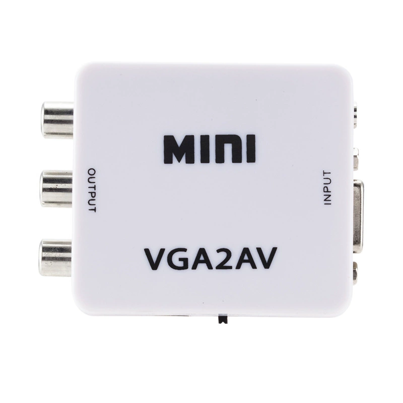 Горячая распродажа VGA к AV компьютерному выходу на ТВ с аудио PC к ТВ выход VGA к головка лотоса