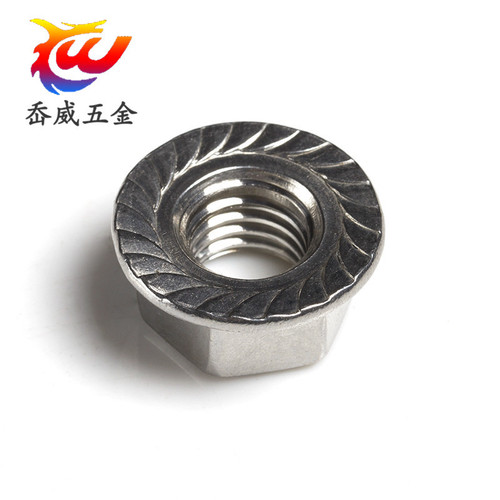 304 stainless steel flange nut with toothed flange nut anti-slip nut M3M4M5M6M8M10M12M14M16