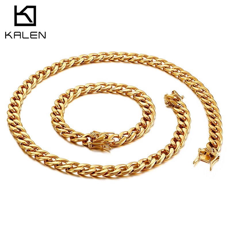 Necklace, accessory hip-hop style, fashionable chain, European style, wholesale, custom-made