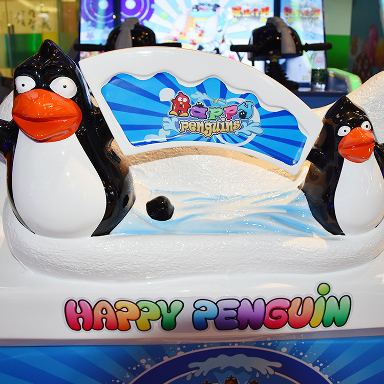 gran máquina de juego de monedas de entretenimiento de chorro de agua feliz pingüino parque de atracciones infantil equipo de juego interior