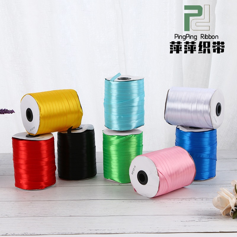 厂家供应现货1cm加密涤纶带婚庆丝带 多色diy发饰彩带批发定 做