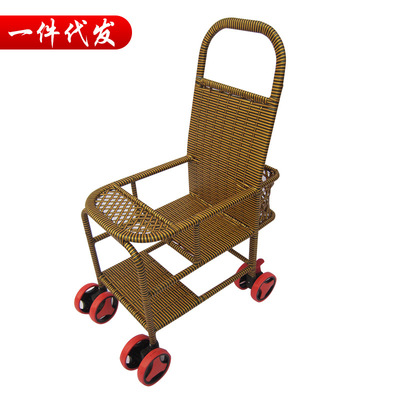 兒童推車藤編夏季仿藤嬰兒推車輕便推車藤編車