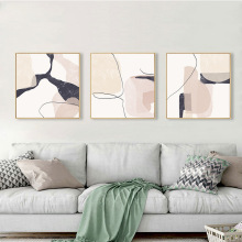 热烈现代抽象客厅装饰画 简约创意玄关挂画壁画北欧餐厅墙画酒店