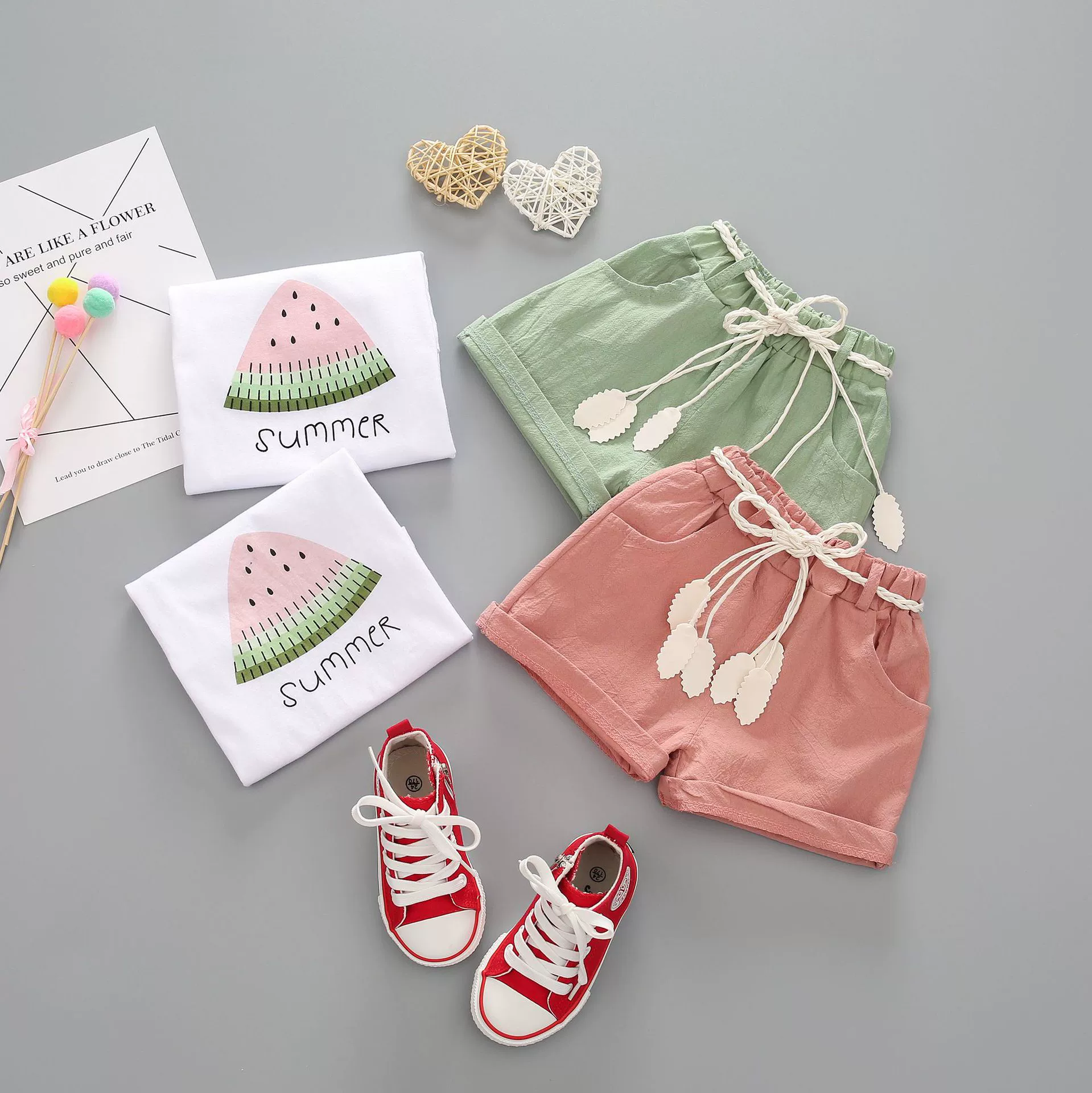 Conjunto verano bebé verde