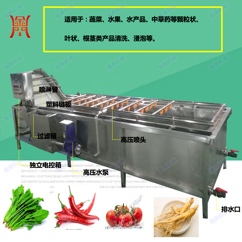 臭氧蓝莓杀菌清洗机 叶菜类冲浪清洗机流水线 果蔬脱水蔬菜生产线