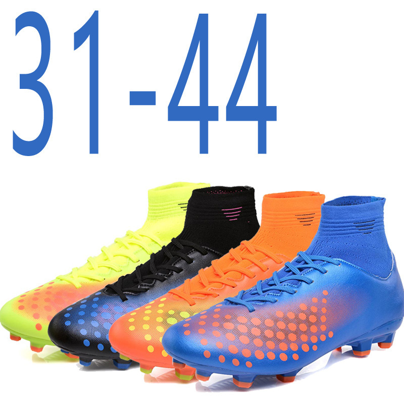 Foreign trade Soccer shoes Gaobang football children Spike Soccer shoes shoes Men&#39;s soccer shoes 2019