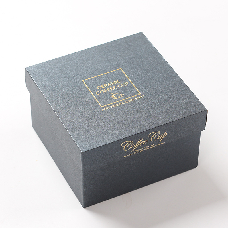 Tazas de cerámica creativas tazas de agua tazas de color sólido tazas de café clásicas cajas de regalo platos cucharas al por mayor