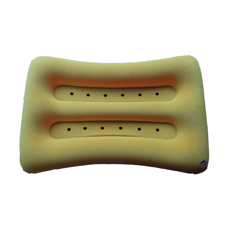 供应PVC充气浴枕  洞洞枕 带孔地垫  充气透气枕