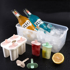 Ice cream mold, food-grade, home-use, DIY popsicle & ice lolly maker, refrigerator-friendly ice cube tray