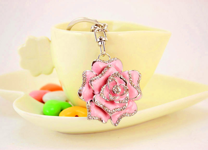 Porte-clés Pendentif En Métal Rose display picture 9