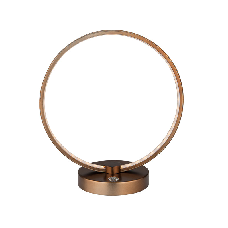 LED智能圈圈台灯卧室床头灯简约现代北欧创意温馨浪漫网红结婚灯