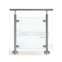 厂商夹胶钢化玻璃不锈钢栏杆室外阳台走廊防护栏速通门围栏批发