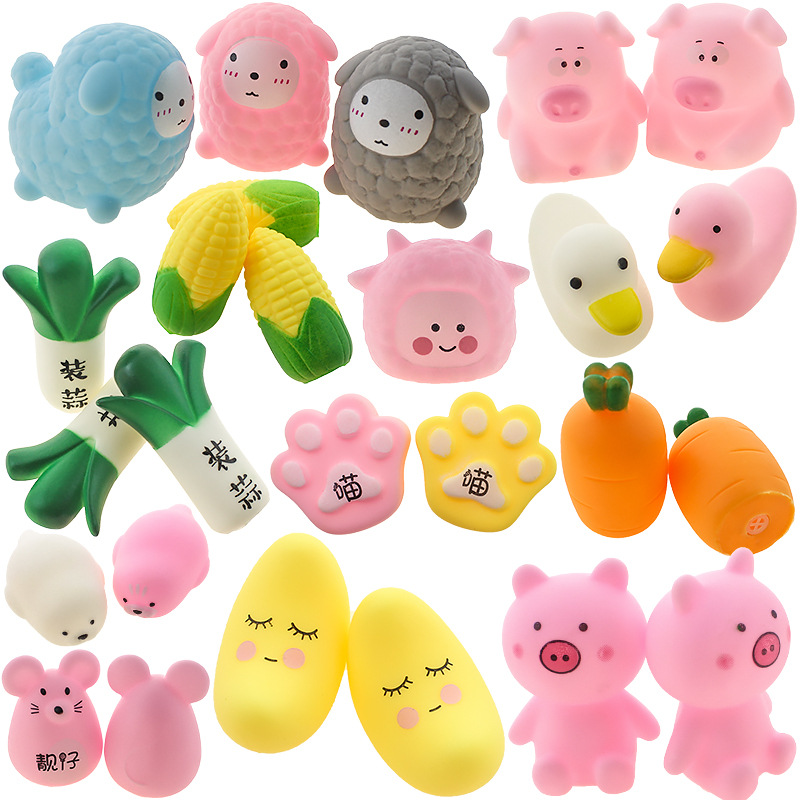 Best-selling net red new pinch, pig, baby, hand, kneading, small, yellow, duck, vent, children's cartoon toys
