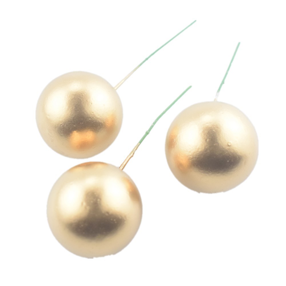 Gold Ball silver ball birthday cake decoration ins cold style gold silver ball ball plug decoration baking hard ball