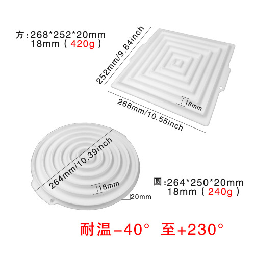 Planet cake mousse ring mold Internet celebrity cake double-sided corrugated silicone ring mold diy baking mousse ring