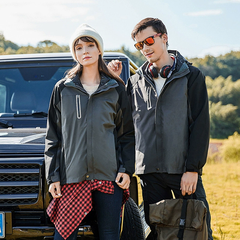 Осенне-зимняя мужская и женская уличная штурмовая одежда, три в одном, теплая Модная простая рабочая одежда, одежда для альпинизма