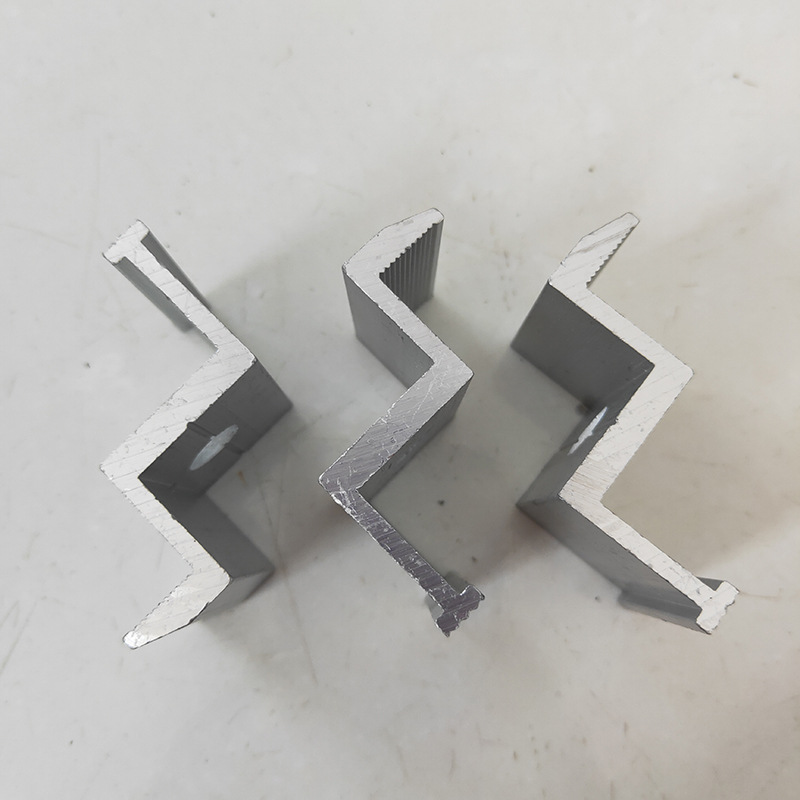 光伏配件铝合金压块光伏支架配件 太阳能板固定源头厂家端部卡子
