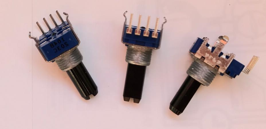 ALPS 14型 B100K带中点 B100K 单联电位器