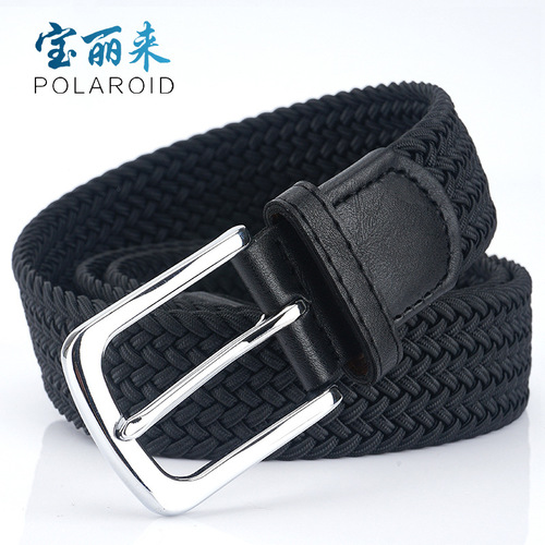 New silk elastic woven elastic belt wholesale factory direct sales men's and women's belt canvas belt