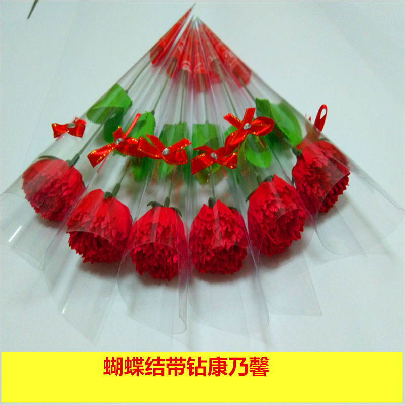教师节康乃馨礼物ins仿真花 香皂花花束玫瑰花 地推礼品 微商扫街|ms