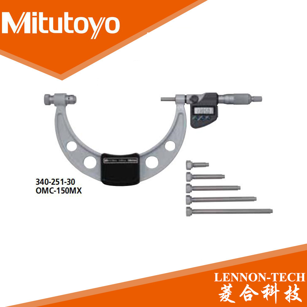 原装进口日本三丰量程300-400mm可更换测砧数显外径千分尺340-520