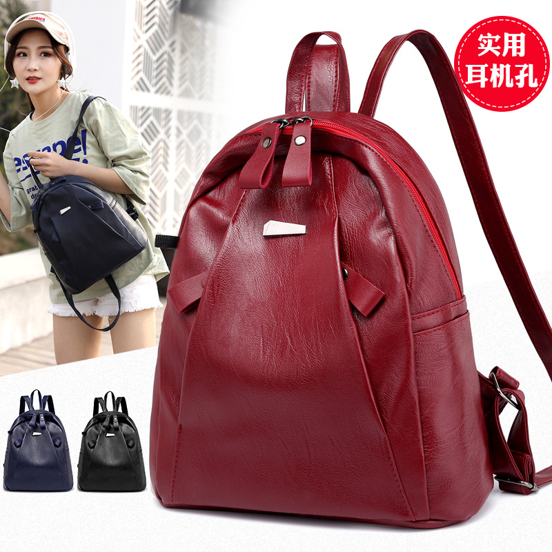 new pattern fashion Trend outdoors leisure time girl student Backpack lady portable knapsack Simplicity Versatile Female bag