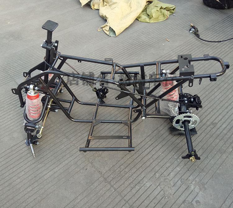 Four-wheel bull homemade ATV modified motorcycle frame assembly gasoline frame front steering rear axle kit