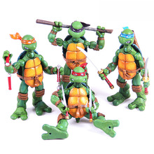 NECA忍者神龟4款1套7寸可动人偶玩偶玩具公仔礼物摆件模型