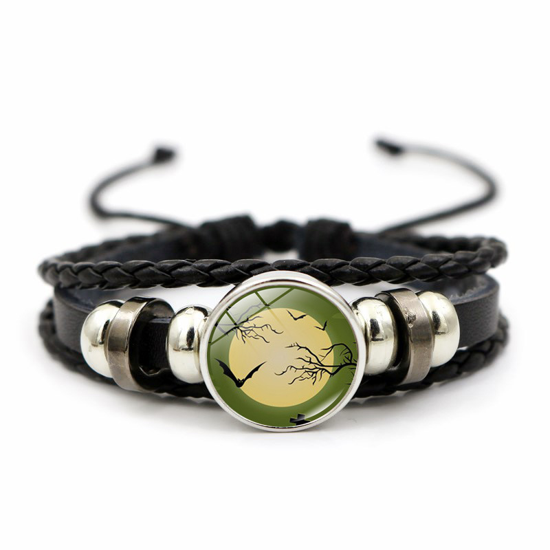 Bracciale halloween da donna con perle alla moda e pietre tempo_voghion.com