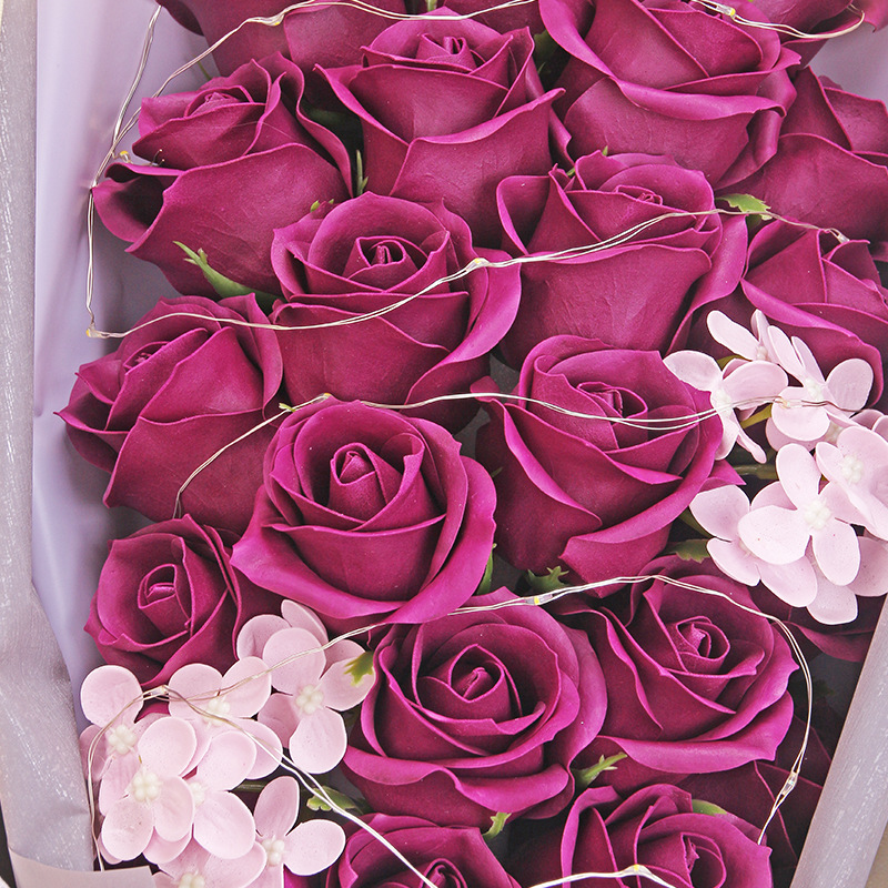 21朵冷美人花束800紫罗兰3