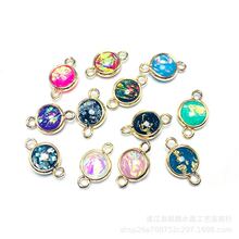 diy��Ʒ��� ͭ����8mmŷ����֬�ϳ�ʯ�ƽ�ŷ緢��������������