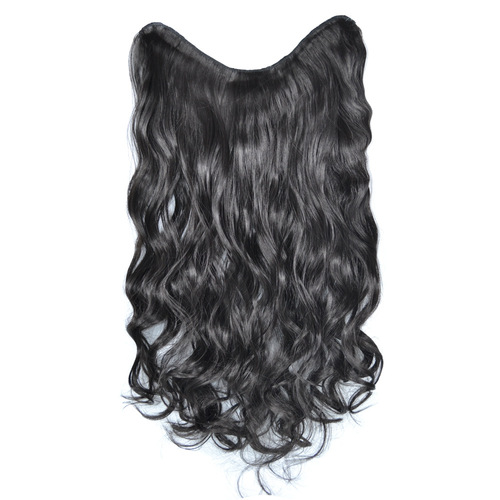 4-clip long curly wig hair extension piece for European and American women, large wave invisible hairpiece, one-piece wig extension piece