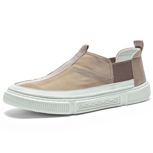 夏季男鞋透气帆布鞋男韩版一脚蹬男士板鞋懒人潮鞋乐福鞋一件代发