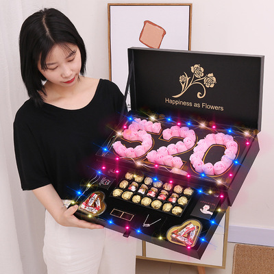 厂家新款一件代发香皂花礼盒生日礼物创意女生新奇情人节礼物