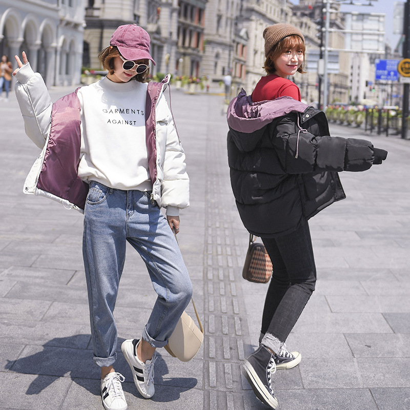 韓國東大門2019冬裝新款韓版學生裝棉服女加厚連帽外套棉衣寬松潮